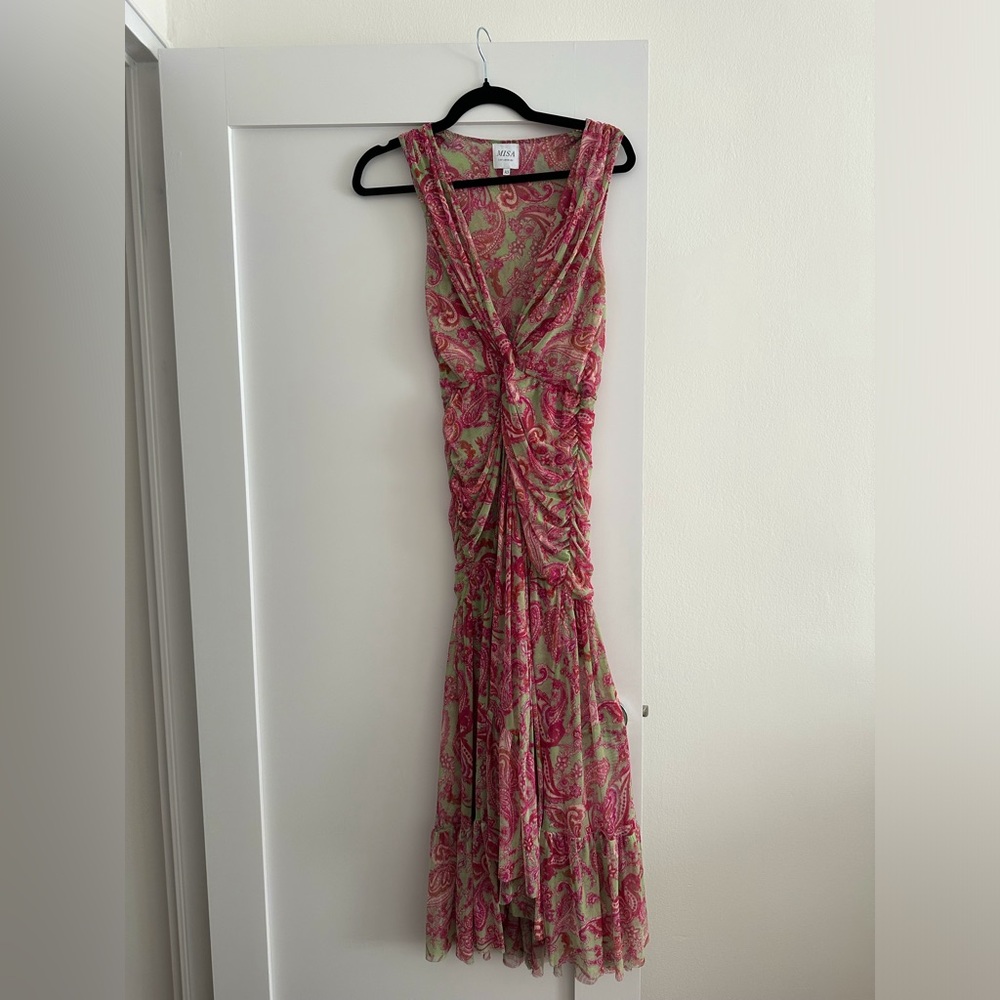 MISA Floral Maxi Dress